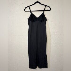 Vanity Fair Black Chemise Slip Intimates